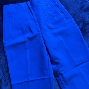 Zara High Waisted Royal Blue Pants